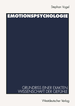 Paperback Emotionspsychologie: Grundriß Einer Exakten Wissenschaft Der Gefühle [German] Book