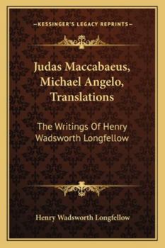 Judas Maccab�us: Michael Angelo Translations (Classic Reprint)