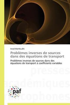Paperback Problèmes inverses de sources dans des équations de transport Book