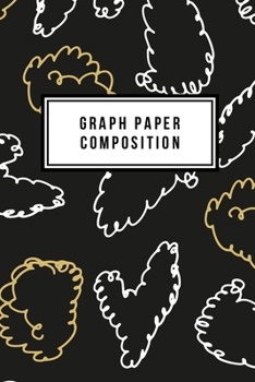 Graph Paper Composition: Graph Paper 6 x 9 Holly Jolly Quad Ruled 4x4, Grid Paper for school student, office, kids Notebooks
