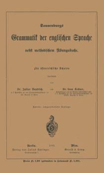 Paperback Grammatik Der Englischen Sprache: Nebst Methodischem Übungsbuche [German] Book