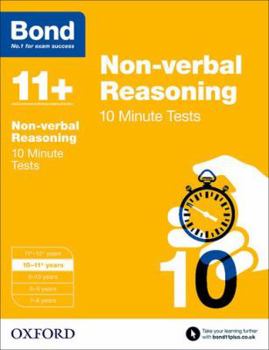 Paperback Bond 11+: Non Verbal Reasoning: 10 Minute Tests Book