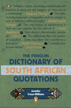 Paperback The Penguin Dictionary of South African Quotations Book