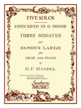 Paperback Three Sonates Famous Largo (Concerto G Minor): Oboe Book