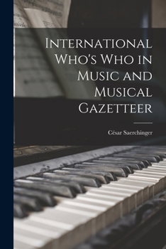 Paperback International Who's Who in Music and Musical Gazetteer Book