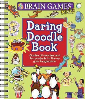 Paperback Brain Games Kids Daring Doodle Book