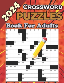 Paperback 2024 Crossword Puzzles Book For Adults Book