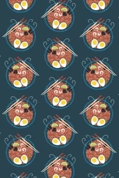 Notes: A Blank Sheet Music Notebook with Japanese Ramen Noodle Pattern Cover Art