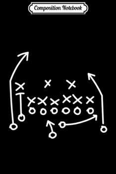 Composition Notebook: American Football Gift Idea - Football Tactics Tight End  Journal/Notebook Blank Lined Ruled 6x9 100 Pages