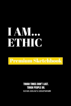 Paperback I Am Ethic: Premium Blank Sketchbook Book