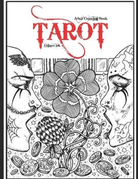 Paperback Tarot: Adult Coloring Book (Unique Ink) Book