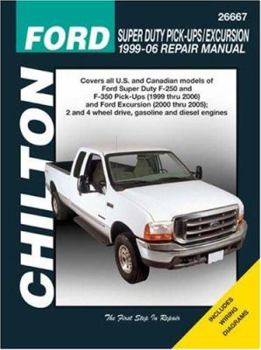 Paperback Chilton's Ford Super Duty Pick-Ups/Excursion 1999-06 Repair Manual Book