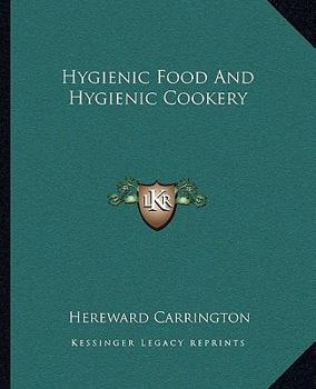 Paperback Hygienic Food And Hygienic Cookery Book