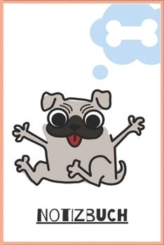 Notizbuch lustiger Hund: 120 Seiten / kariert / DIN A5 (6x9) / Hundemotiv #23 (German Edition)