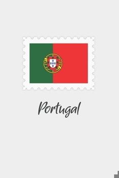 Paperback Portugal flag minimalist notebook: Country national flag travel journal notebook Book