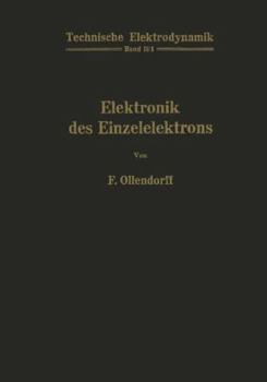 Paperback Innere Elektronik Erster Teil Elektronik Des Einzelelektrons [German] Book