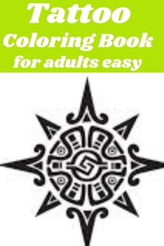Paperback Tattoo Coloring Book for adults easy Book