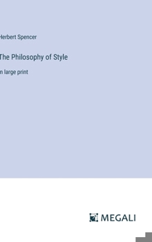 Hardcover The Philosophy of Style: in large print Book