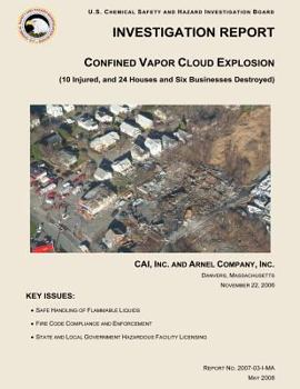 Paperback Investigation Report: Confined Vapor Cloud Explosion Book