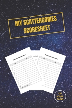 Paperback MY Scattergories Score sheet Book