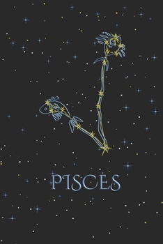 Paperback Zodiac Notebook - Pisces: Horoscope Journal - 120 Pages, blanc lined, 6" x 9" - Astrology Notepad, Diary, Notes Book