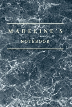 Paperback Madeline's Notebook: Personalised Custom notebook for Madeline: Beautiful marble effect notebook notepad jotter - makes a special personal Book
