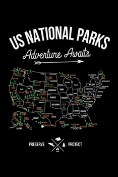 US NATIONAL PARKS: A Journal, Notepad, or Diary to write down your thoughts. - 120 Page - 6x9 - College Ruled Journal - Writing Book, Personal Writing Space, Doodle, Note, Sketchpad