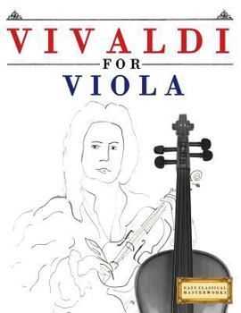 Paperback Vivaldi for Viola: 10 Easy Themes for Viola Beginner Book