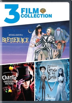 DVD Beetlejuice / Charlie and the Chocolate Factory / Tim Burton's Corpse Bride Book