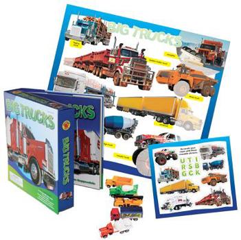 Paperback Big Trucks, Grades K - 2 [With Sticker(s) and Poster and 5 Toy Trucks] Book