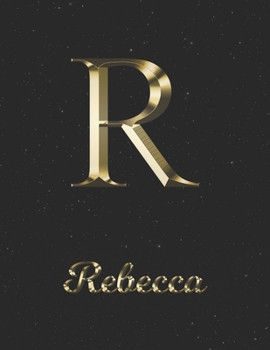 Rebecca: 1 Year Daily Planner (12 Months) | Yellow Gold Effect Letter R Initial First Name | 2020 - 2021 | 365 Pages for Planning | January 20 - ... | Plan Each Day, Set Goals & Get Stuff Done