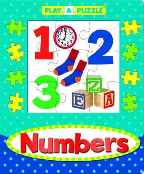 Hardcover Play-a-Puzzle Numbers Book
