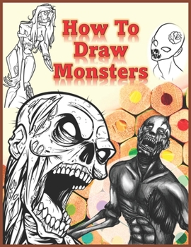 Paperback how to draw monsters: Easy Step-by-step Drawing (How to draw) Book