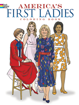 Paperback America's First Ladies Coloring Book