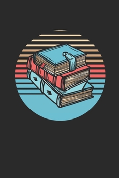 Paperback Books Retro Circle: Graph Paper Notebook (6" x 9" - 120 pages) Reader Themed Notebook for Daily Journal, Diary, and Gift Book