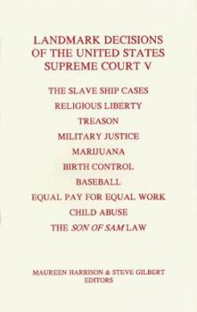 Paperback Landmark Decisions of the United States Supreme Court V Book