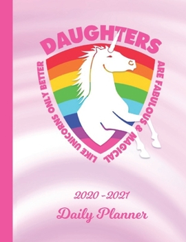 Daily Planner: Daughter Pink 1 Year Organizer (12 Months) - 2020 - 2021 Planning - Appointment Calendar Schedule - 365 Pages for Planning - January 20 - December 20 - Plan Each Day, Set Goals & Get St