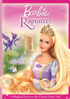 DVD Barbie As Rapunzel Book
