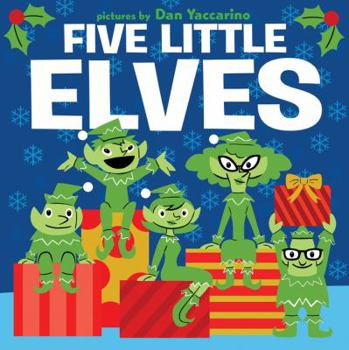 Board book Five Little Elves: A Christmas Holiday Book for Kids Book