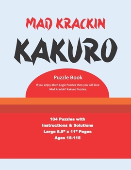 Paperback Mad Krackin' Kakuro Book