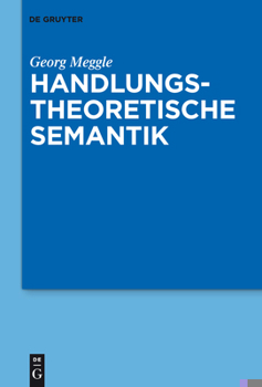 Hardcover Handlungstheoretische Semantik [German] Book