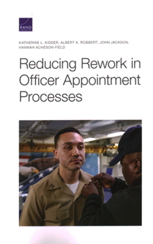 Paperback Reducing Rework in Officer Appointment Processes Book