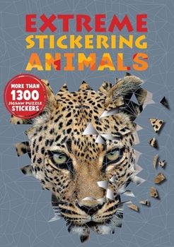 Paperback Extreme Stickering Animals Book