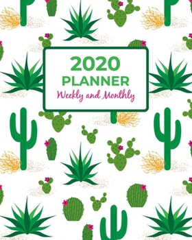 Paperback 2020 Planner Weekly and Monthly: Calendar View Organizer Agenda With Inspirational Motivational Positive Affirmation Quotes / Jan 2020 to Dec 2020 / C Book