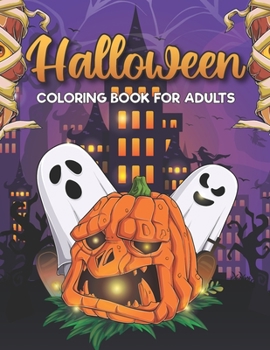 Paperback Halloween Coloring Book for Adults: Creepy Kawaii Coloring Book for Adults Book