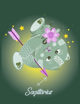 Paperback Sagittarius: Cute Zodiac Cate Planner and Organizer Jan 2020 - Dec 2020 Book