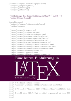Paperback Eine kurze Einführung in LaTeX [German] Book