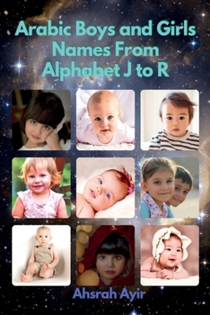 Paperback Arabic Boys and Girls Names From alphabet J to R Book