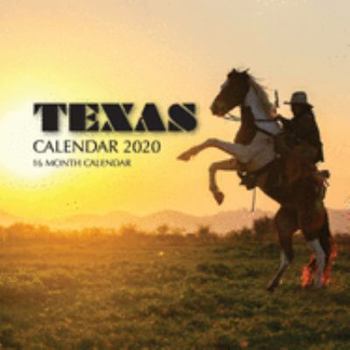 Paperback Texas Calendar 2020: 16 Month Calendar Book