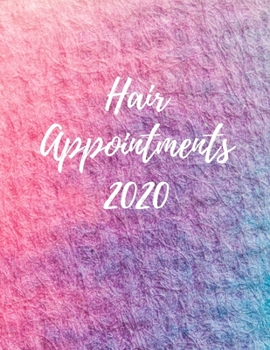 Paperback Hair Appointments 2020 Book